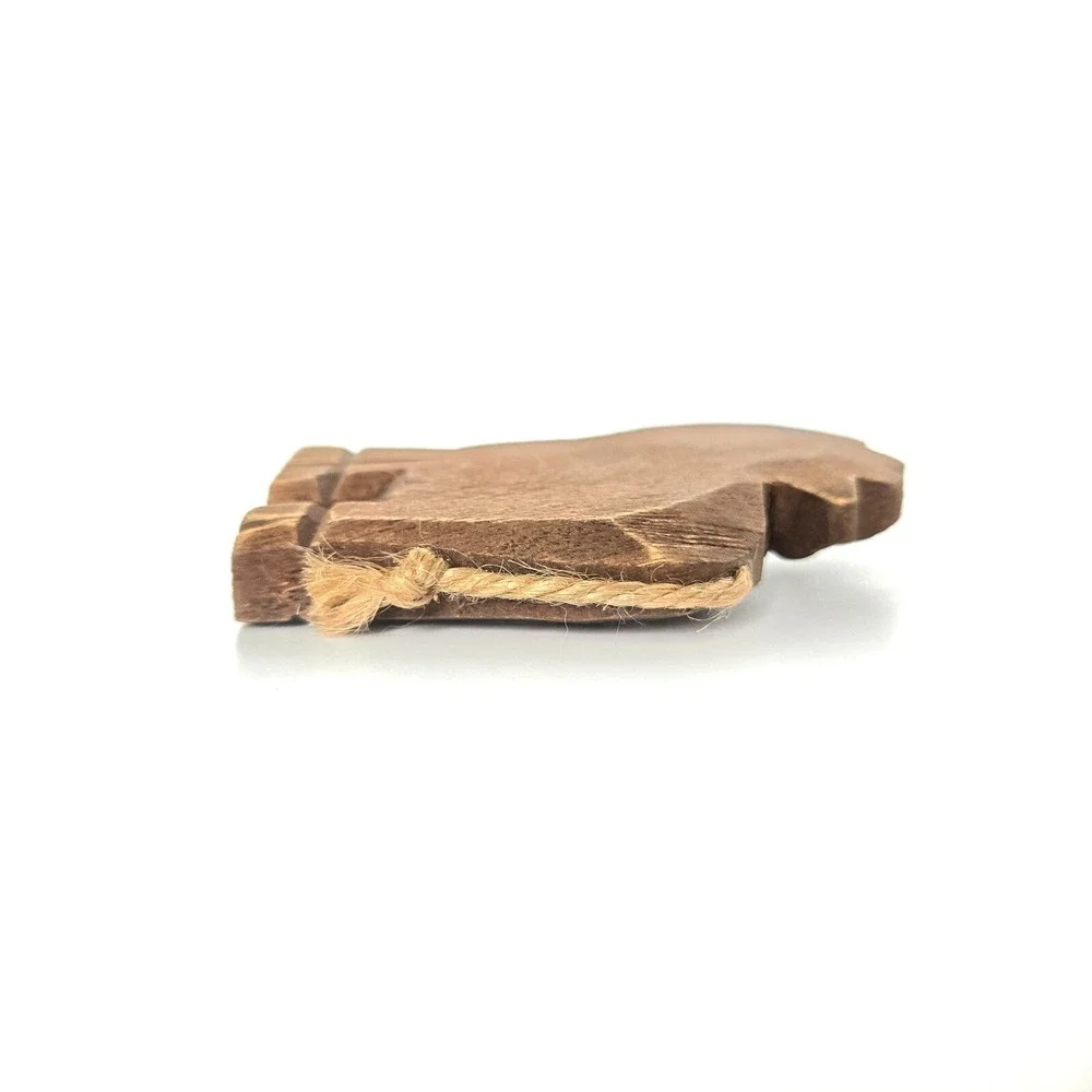 Noah's Ark Noah and Lion Wood Wooden Decorative Animals Home Decor Delton - Picture 10 of 13